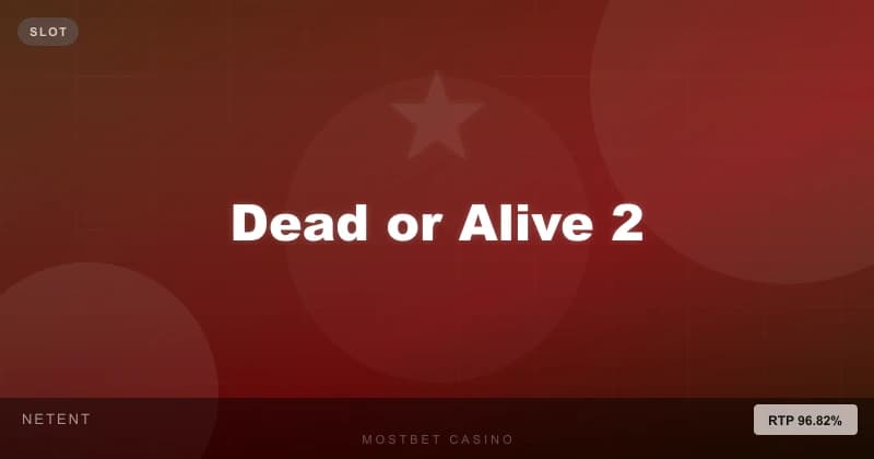 Dead or Alive 2 - Mostbet casino oyunu